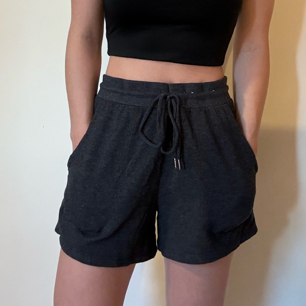 Dark Grey Lounge Sweat Shorts